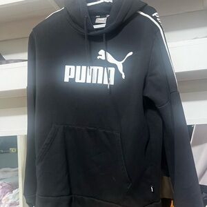 PUMA Men's Black Hoodie Sweater